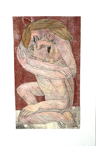 Kleines Innig, Urheberrecht Katharina Kretschmer par Katharina Kretschmer, Œuvre sur papier en vente sur Singulart