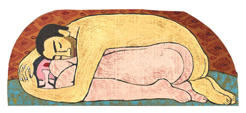 Beschützt, Urheberrecht Katharina Kretschmer von Katharina Kretschmer, Malerei kaufen auf Singulart