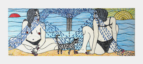 nach PROLOG, BRIEFE AUS NORDAFRIKA von Andrea Steinlechner, Urheberrecht Katharina Kretschmer by Katharina Kretschmer, Work on Paper for Sale on Singulart