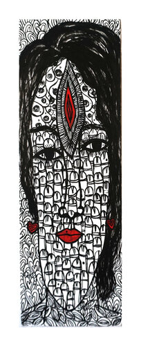 frei nach Der Tunnel von Andrea Steinlechner, Urheberrecht Katharina Kretschmer - Verkauf als gesamten Zyklus de Katharina Kretschmer, Obra en papel a la venta en Singulart