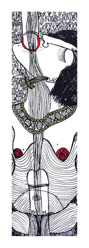 frei nach Der Tunnel von Andrea Steinlechner VII, Urheberrecht Katharina Kretschmer - Verkauf als gesamten Zyklus by Katharina Kretschmer, Work on Paper for Sale on Singulart