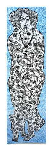 nach AUF DEM FLUSSE von Andrea Steinlechner, Urheberrecht Katharina Kretschmer by Katharina Kretschmer, Work on Paper for Sale on Singulart