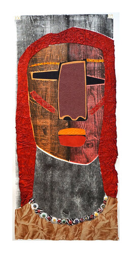 Yanomami IV, Urheberrecht Katharina Kretschmer van Katharina Kretschmer, Werk op papier te koop op Singulart