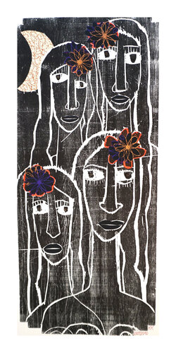 Armenierinnen III, Urheberrecht Katharina Kretschmer by Katharina Kretschmer, Work on Paper for Sale on Singulart