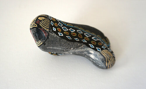 Der Schrei, colorierter Ostseestein, Urheberrecht Katharina Kretschmer de Katharina Kretschmer, Otros medios a la venta en Singulart