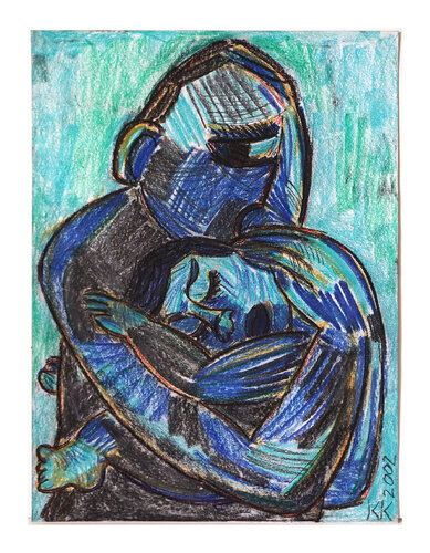 Angst III, Urheberrecht Katharina Kretschmer by Katharina Kretschmer, Painting for Sale on Singulart