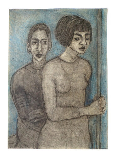 Begegnung, Urheberrecht Katharina Kretschmer par Katharina Kretschmer, Peinture en vente sur Singulart