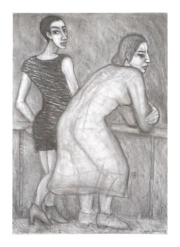 Die Junge und die Alte II, Urheberrecht Katharina Kretschmer by Katharina Kretschmer, Painting for Sale on Singulart