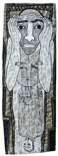 Asyl nach Charles Bukowski, Mischtechnik auf Pappe, Urheberrecht Katharina Kretschmer - Verkauf als gesamten Zyklus, Preis nach Vereinbarung de Katharina Kretschmer, Otros medios a la venta en Singulart