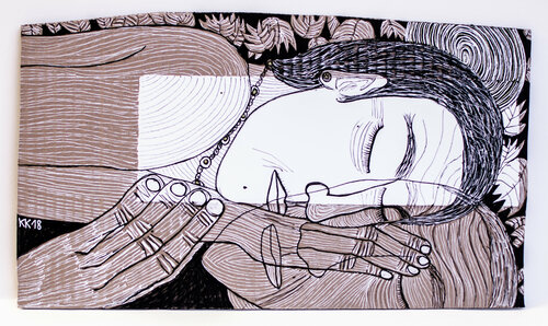 "NACHT" nach Inge Müller, Urheberrecht Katharina Kretschmer - Verkauft als gesamten Zyklus Katharina Kretschmer