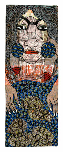 "BIS DASS WIR FREI SIND" nach Gioconda Belli, Urheberrecht Katharina Kretschmer  - Verkauf als gesamten Zyklus di Katharina Kretschmer, Pittura in vendita su Singulart