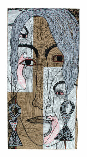 "AUSTREIBUNG" nach Gioconda Belli, Urheberrecht Katharina Kretschmer - Verkauf als gesamten Zyklus van Katharina Kretschmer, Schilderij te koop op Singulart