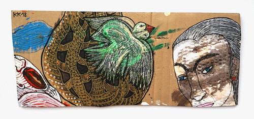 nach "Ich brachte den Liebsten Verderben" von Anna Achmatowa, Urheberrecht Katharina Kretschmer - Verkauf als gesamten Achmatowa Zyklus by Katharina Kretschmer, Painting for Sale on Singulart