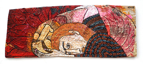 nach "Sie kamen und sagten: ´"Dein Bruder ist tot."  von Anna Achmatowa, Urheberrecht Katharina Kretschmer - Verkauf als gesamten Achmatowa Zyklus by Katharina Kretschmer, Painting for Sale on Singulart