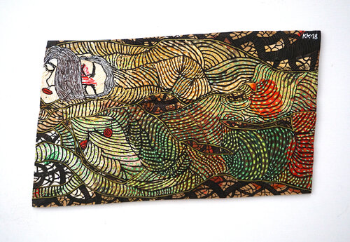 nach "Cinque" von Anna Achmatowa, Urheberrecht Katharina Kretschmer - Verkauf als gesamten Achmatowa Zyklus von Katharina Kretschmer, Malerei kaufen auf Singulart