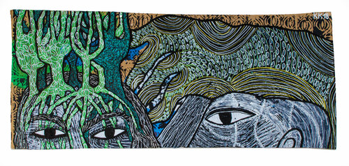 nach "Fragment" von Anna Achmatowa, Urheberrecht Katharina Kretschmer - Verkauf als gesamten Achmatowa Zyklus by Katharina Kretschmer, 회화 for Sale on Singulart