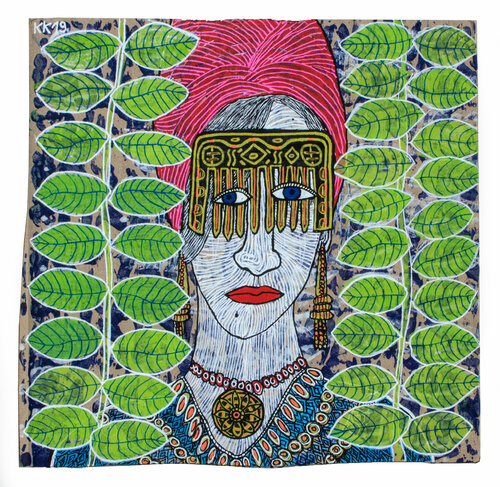 nach "Haarewaschen auf dem Land" von Sarah Kirsch, Urheberrecht Katharina Kretschmer - Verkauf als gesamten Zyklus di Katharina Kretschmer, Pittura in vendita su Singulart