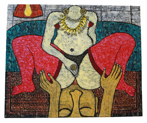 Mother Earth, Urheberrecht Katharina Kretschmer par Katharina Kretschmer, Peinture en vente sur Singulart