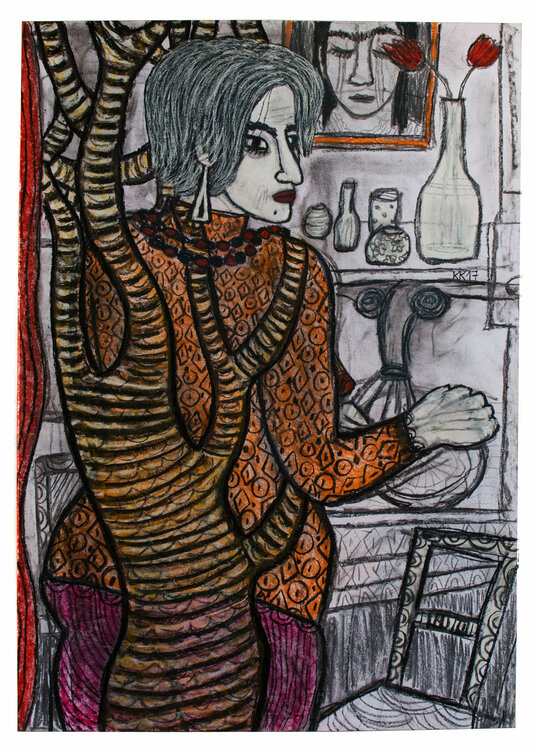 Zerrissenheit V, Urheberrecht Katharina Kretschmer - Verkauf als gesamten Zyklus Katharina Kretschmer