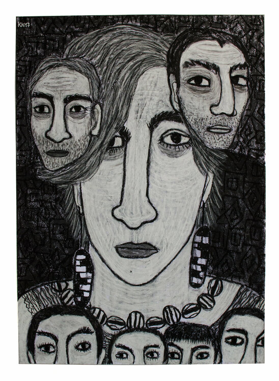 Zerrissenheit IX, Urheberrecht Katharina Kretschmer - Verkauf als gesamten Zyklus Katharina Kretschmer