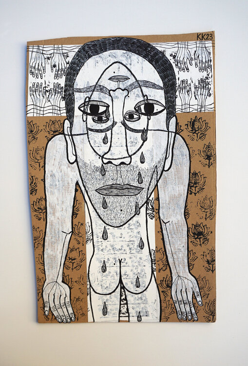 Müde nach Thomas Bernhard, Urheberrecht Katharina Kretschmer, Verkauf als Gesamten THOMAS BERNHARD Zyklus Katharina Kretschmer