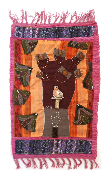 Juninächte nach Eva Strittmatter, Assemblage, Urheberrecht Katharina Kretschmer Katharina Kretschmer