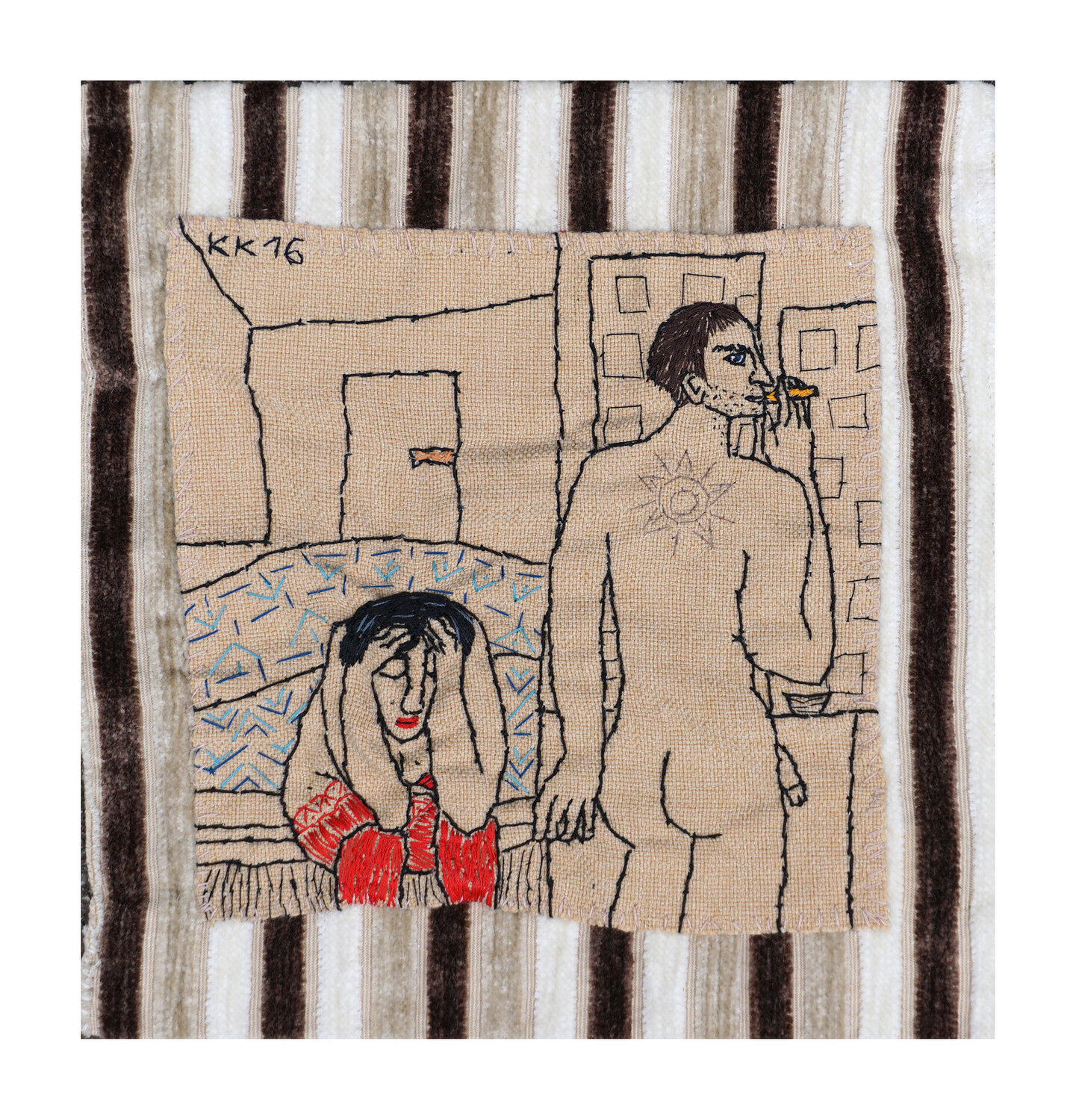 Dir nach Else Lasker-Schüler, Assemblage, Urheberrecht Katharina Kretschmer Katharina Kretschmer Textil zu verkaufen