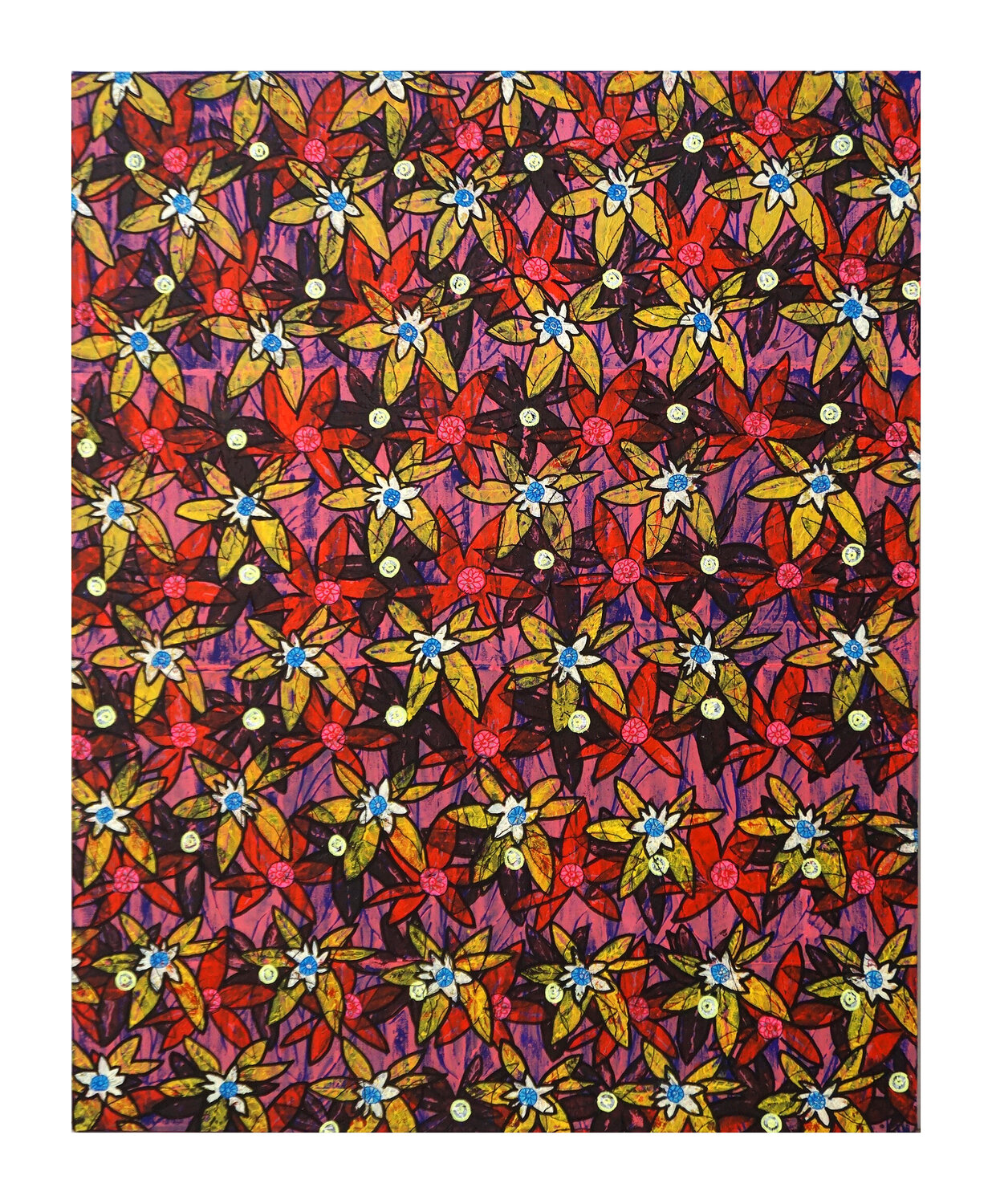Kosmos II, Urheberrecht Katharina Kretschmer - Verkauf möglichst als Triptychon mit Kosmos I und III Katharina Kretschmer Peinture originale à vendre