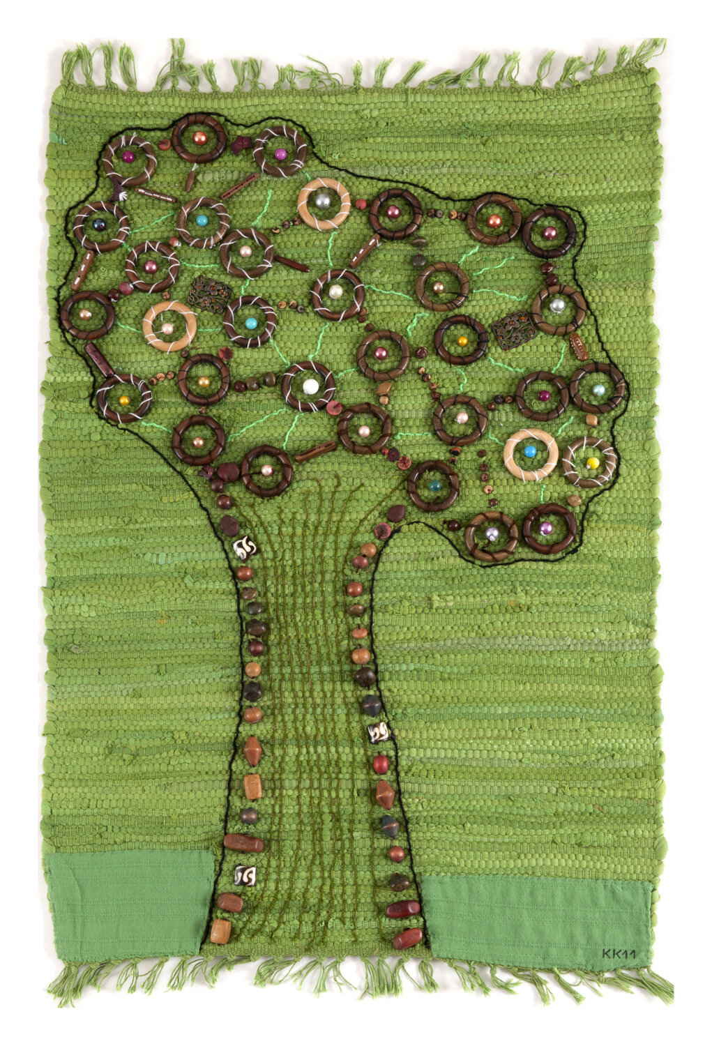 Blühender Baum IV, Assemblage, Urheberrecht Katharina Kretschmer Katharina Kretschmer Textil zu verkaufen