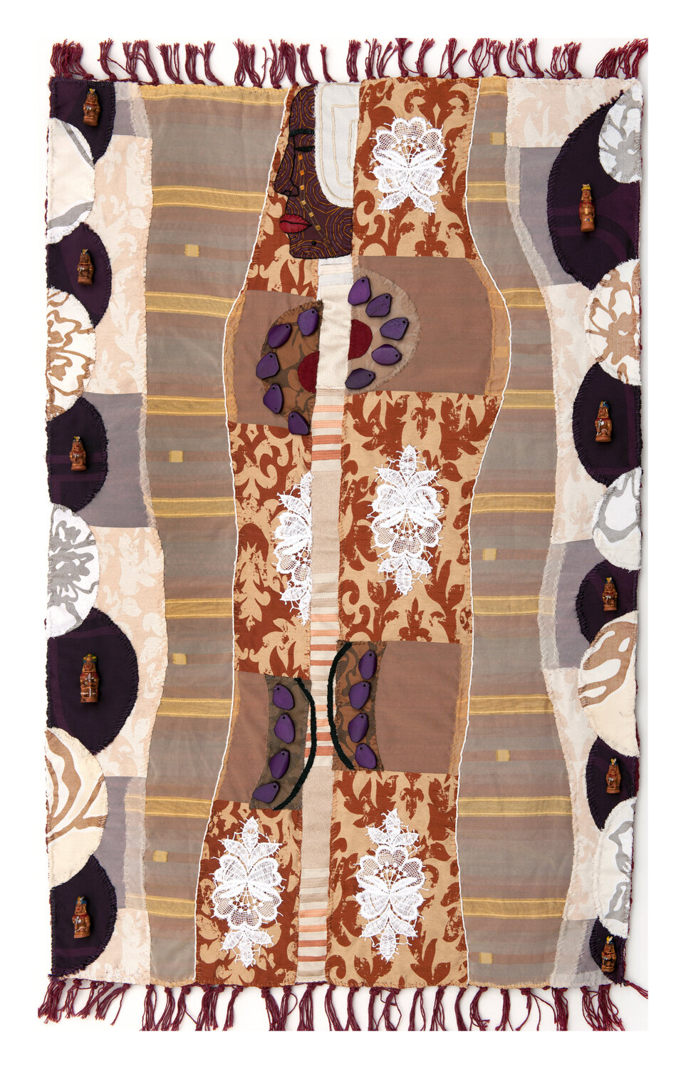 Aztec Female, Assemblage, Urheberrecht Katharina Kretschmer Katharina Kretschmer Textil zu verkaufen