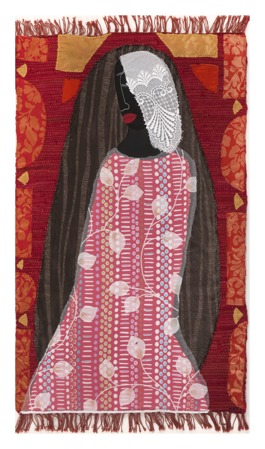 Madonna, Assemblage, Urheberrecht Katharina Kretschmer Katharina Kretschmer Textil zu verkaufen