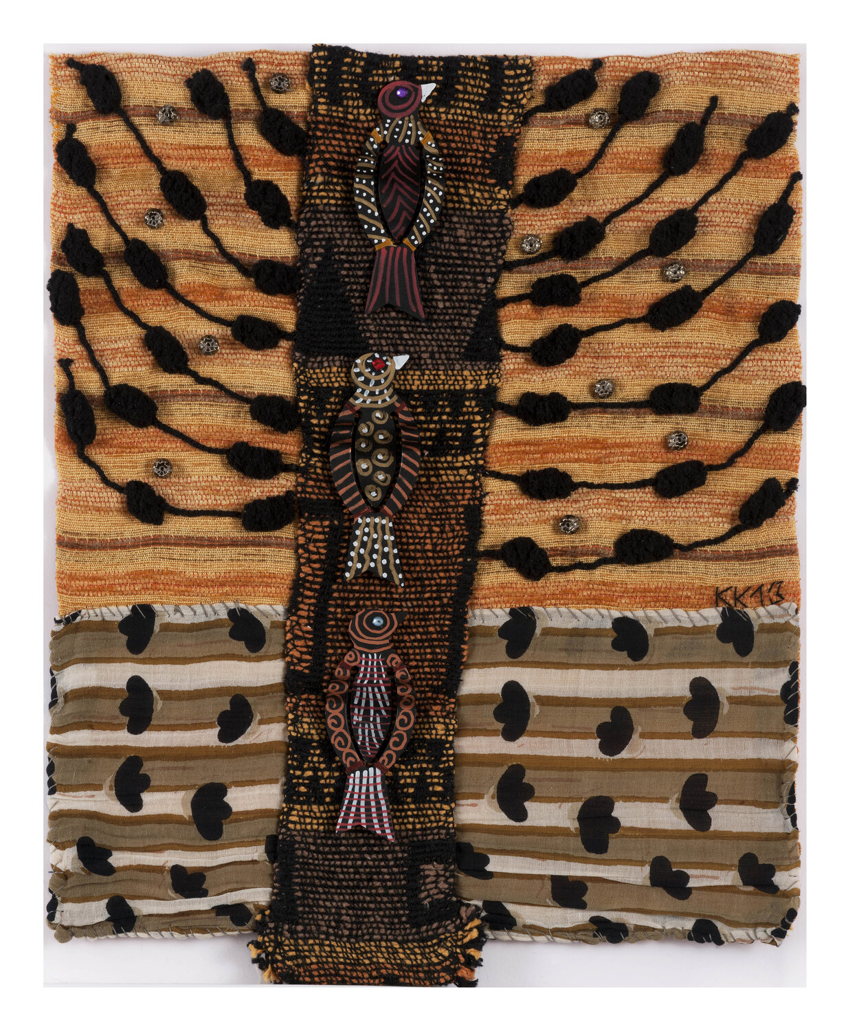 Kleines Herbstlich, Assemblage, Urheberrecht Katharina Kretschmer Katharina Kretschmer Textil zu verkaufen