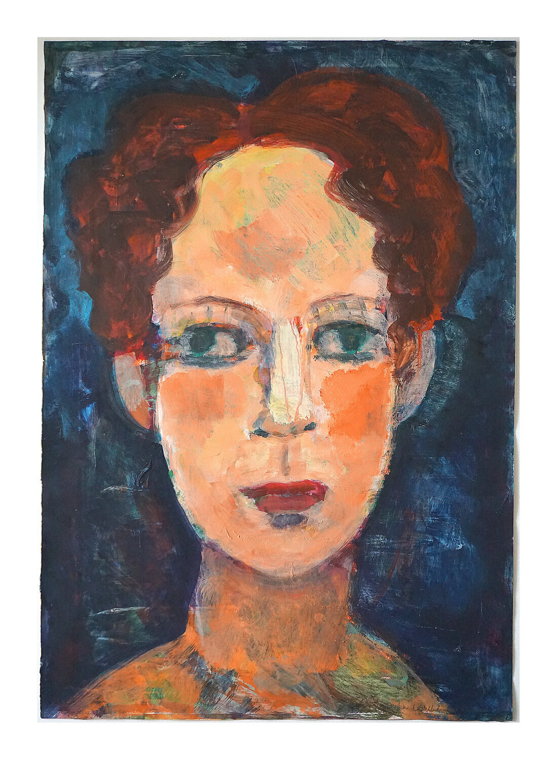 Kopf mit rotem Haar, Urheberrecht Katharina Kretschmer Katharina Kretschmer Originalgemälde zu verkaufen