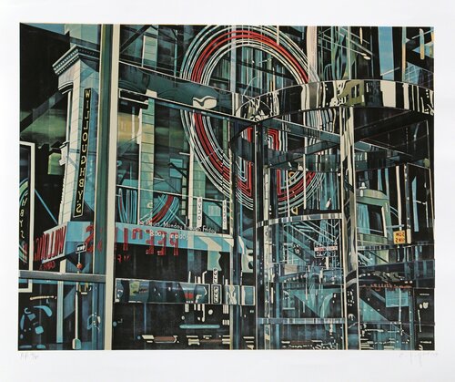 Building Reflection von C.J. Yao, Druck kaufen auf Singulart