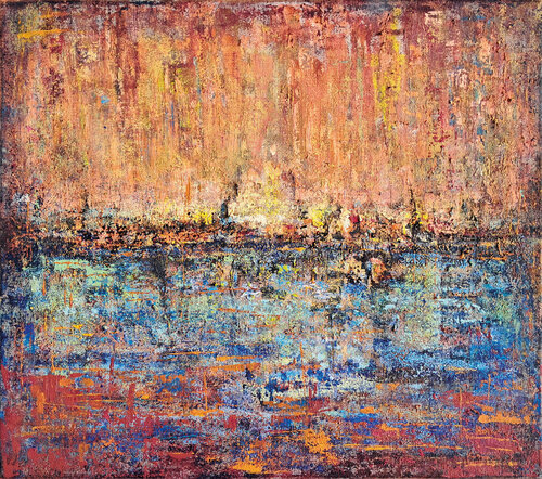 A Reflection from Bellagio par Daniele Guidi, Peinture en vente sur Singulart