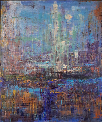 A Little Bit of Blue and a Little of Blues par Daniele Guidi, Peinture en vente sur Singulart