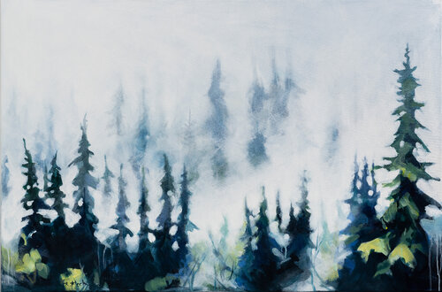 ein stiller Schleier über sanften Wogen von Regina Fleck, Malerei kaufen auf Singulart