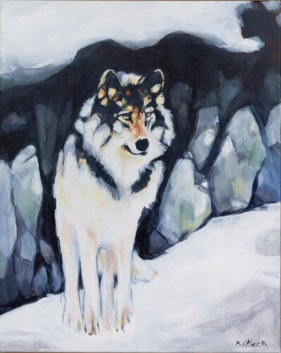 Winterwächter von Regina Fleck, Druck kaufen auf Singulart