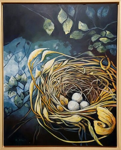 Wiege des Lebens by Regina Fleck, 회화 for Sale on Singulart