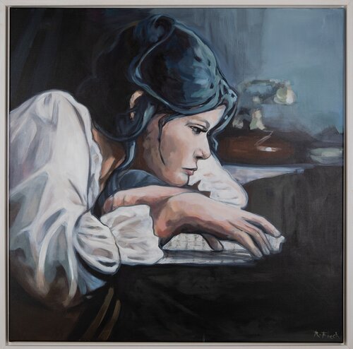Der Brief by Regina Fleck, 회화 for Sale on Singulart