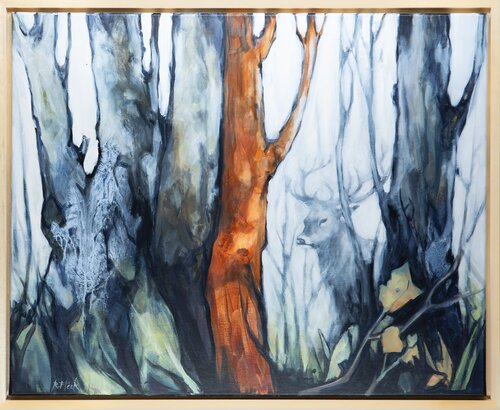Ein Hauch von Ahnung by Regina Fleck, Painting for Sale on Singulart