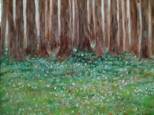 Non-lieu aux pieds des arbres by Pascal Lassarre, 회화 for Sale on Singulart