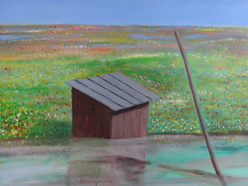 De l'eau di Pascal Lassarre, Pittura in vendita su Singulart