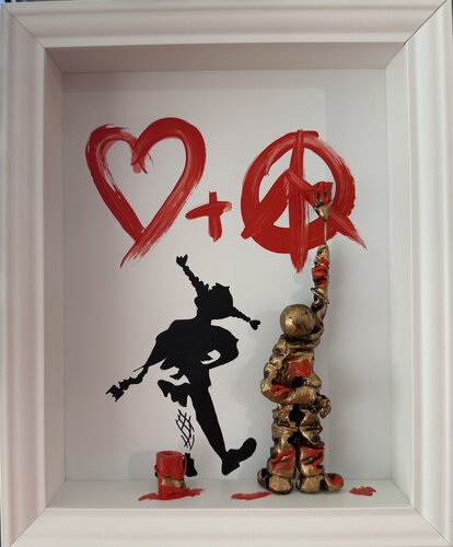 Love and Peace van Bernard Saint Maxent, Schilderij te koop op Singulart