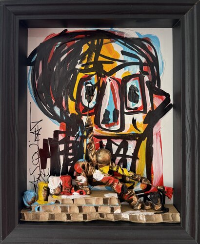 Style Basquiat 02.09.25 van Bernard Saint Maxent, Schilderij te koop op Singulart