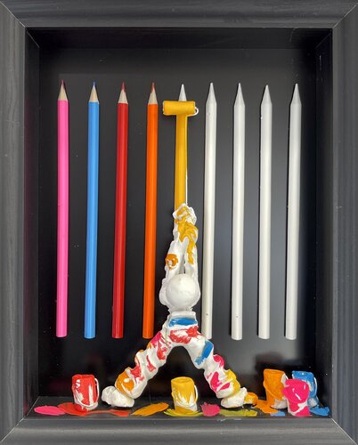 Crayons noirs 01.09.25 par Bernard Saint Maxent, Peinture en vente sur Singulart