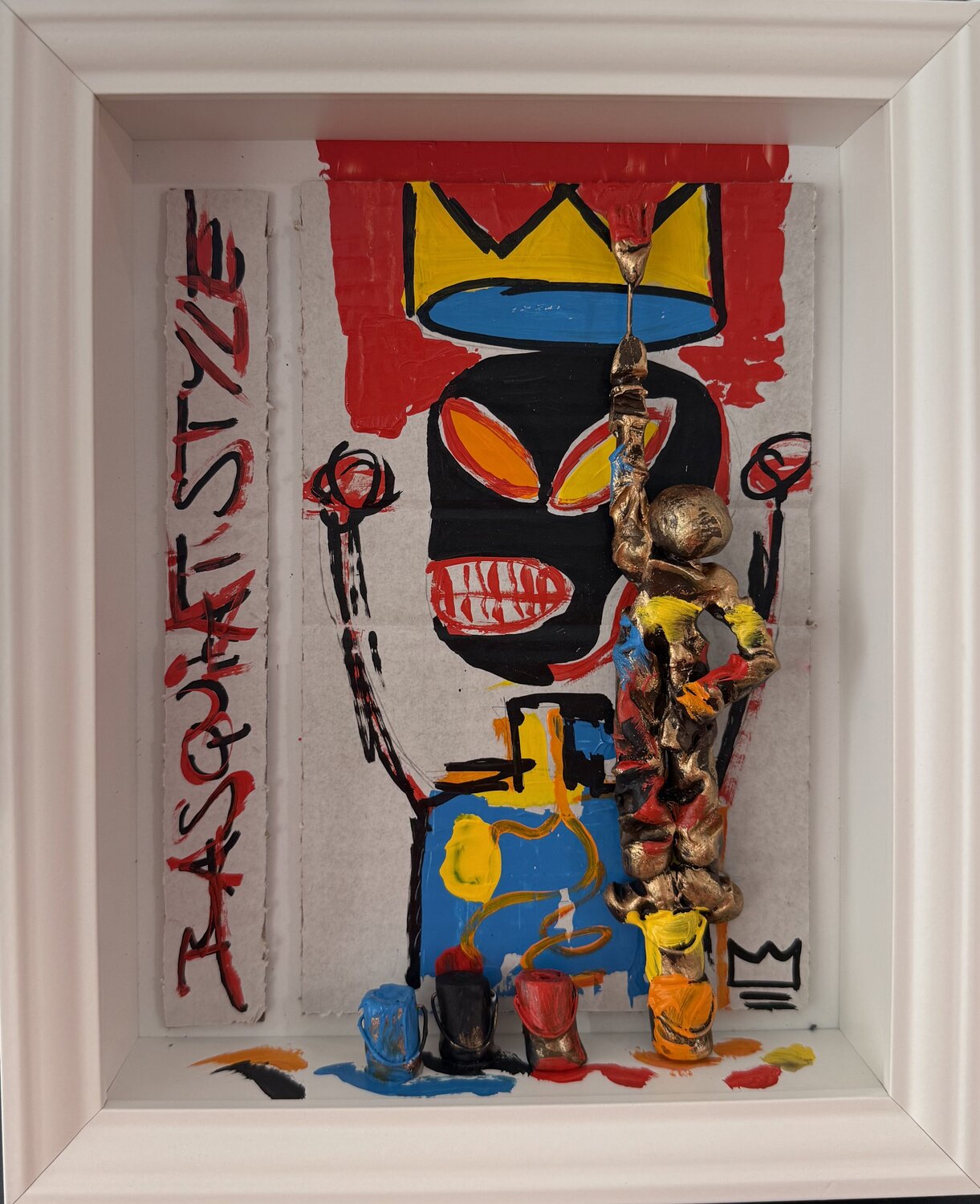 Style Basquiat 03.09.25 Bernard Saint Maxent Dipinto originale in vendita