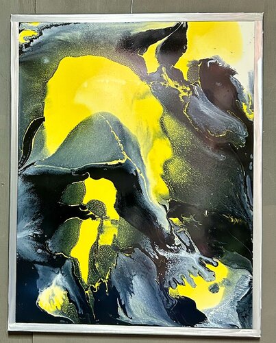 Yellow Mystery de douglas heine, Pintura a la venta en Singulart