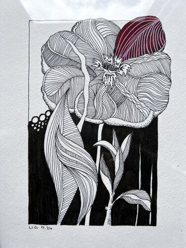 Blume von Urs Grünenfelder, Werk auf Papier kaufen auf Singulart