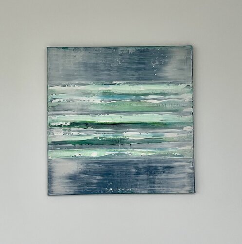 Hinter der Wiese di Kristina Lembke, Pittura in vendita su Singulart